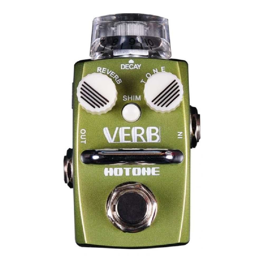 Hotone VERB SRV-1 Single Footswitch Digital Reverb Pedal (Room/Hall + Shim)