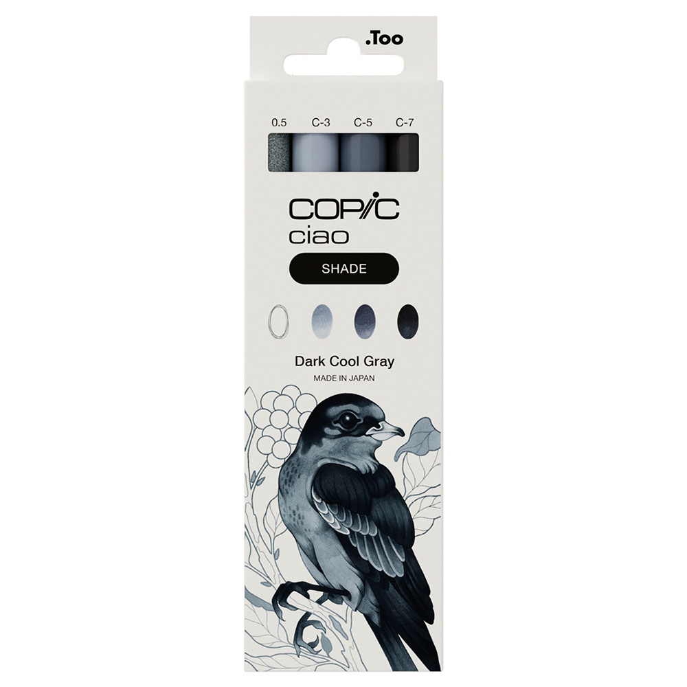 COPIC Ciao 4lü Shade Set - Dark Cool Grey