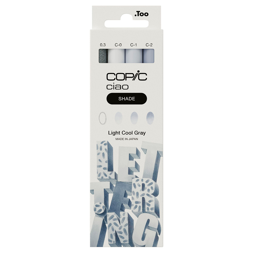 COPIC Ciao 4lü Shade Set - Light Cool Grey