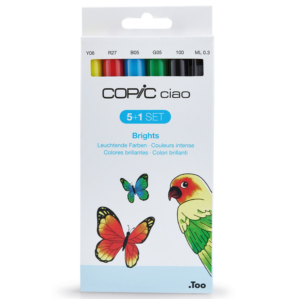 COPIC Ciao 5+1 Set - Brights