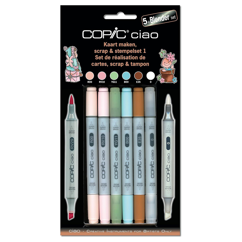 COPIC Ciao 5+1 Set - Scrapbooking 1