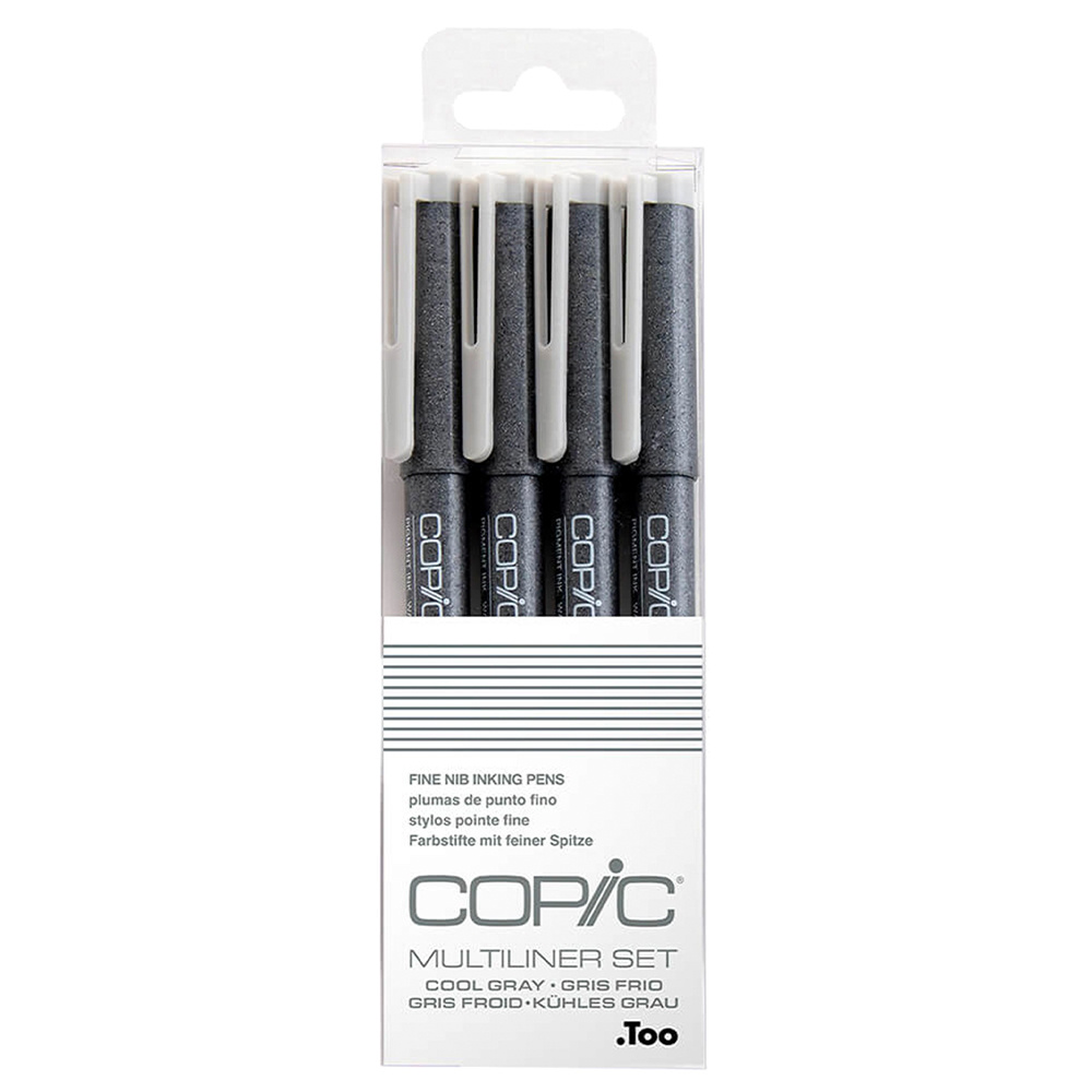 COPIC Multiliner Classic Cool Grey 4'lü Set