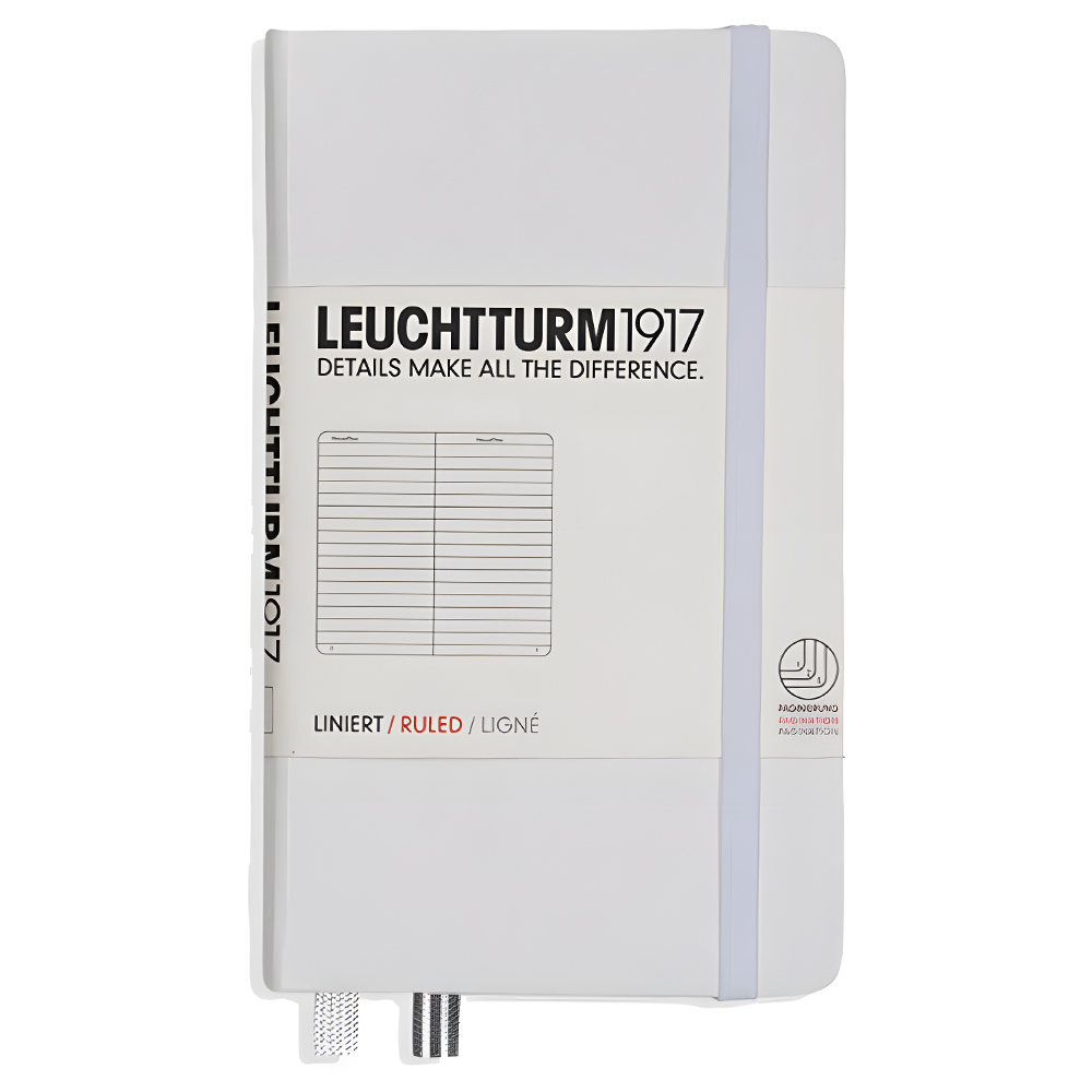 LEUCHTTURM Not Defteri Cep Boy (A6) Çizgili, Beyaz