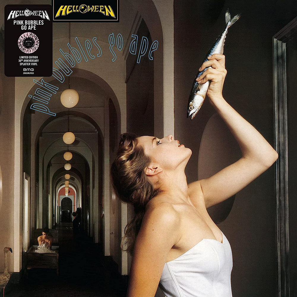 Helloween - Pink Bubbles Go Ape (30th Anniversary -Pink W/ Black Splatter Vinyl)