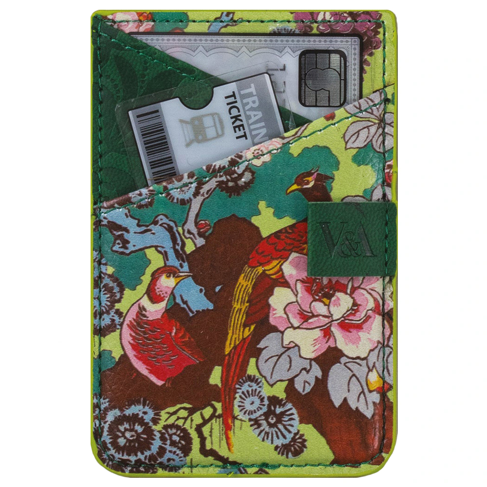 IF Bookaroo Telefon Üstü Cüzdan - Yeşil Çiçek Desenli