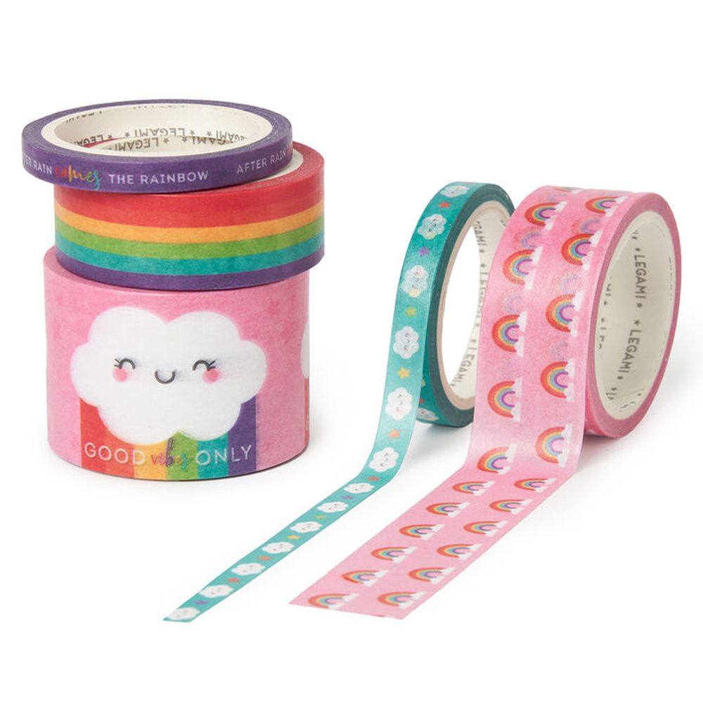 LEGAMI Mini 5 Kağıt Bant Rainbow Set