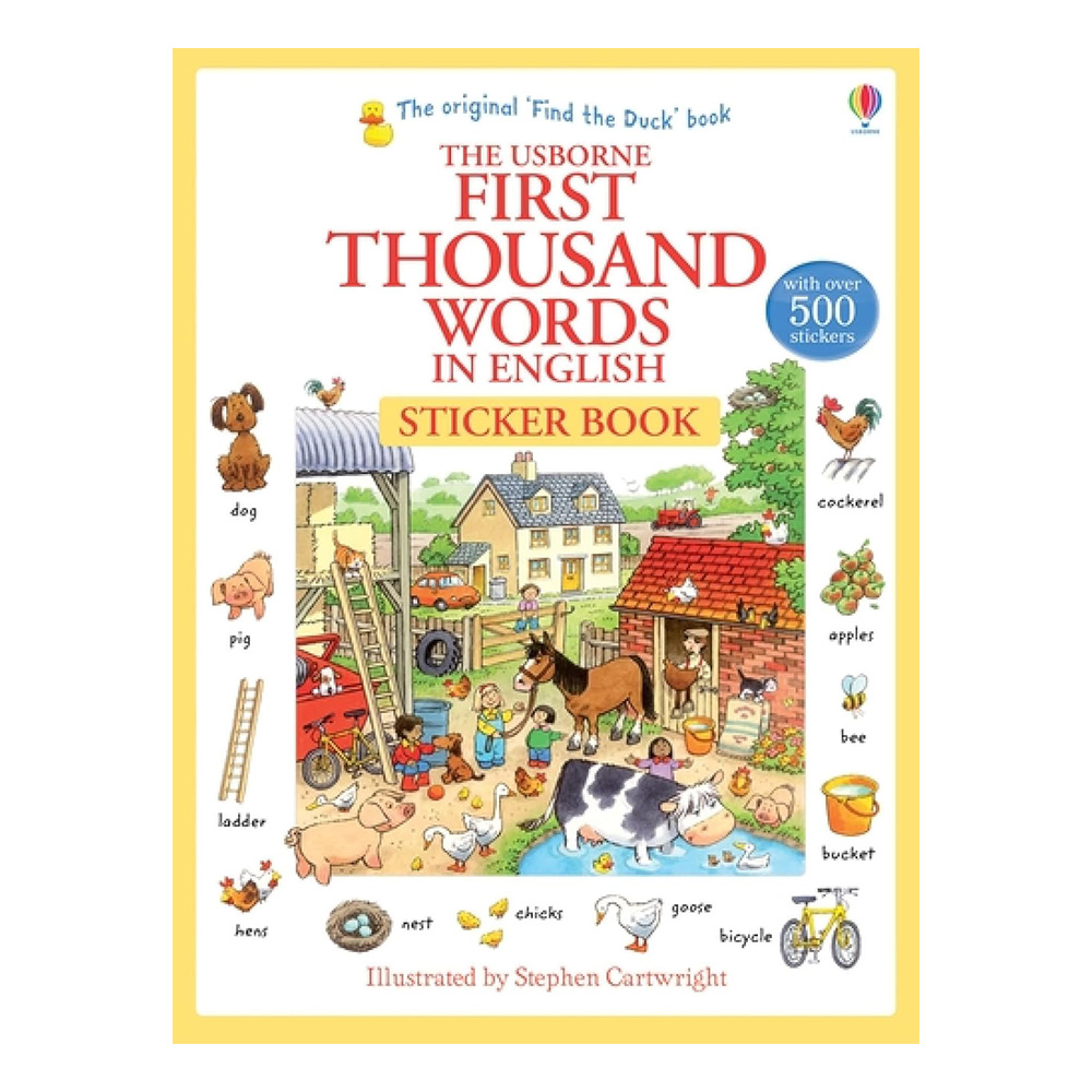 USB - First 1000 Words English Sticker Book