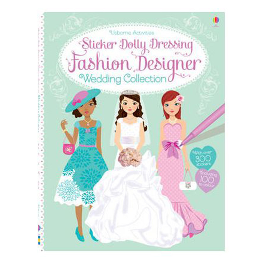 Sticker Dolly Dressing Fashion Designer Wedding Collection