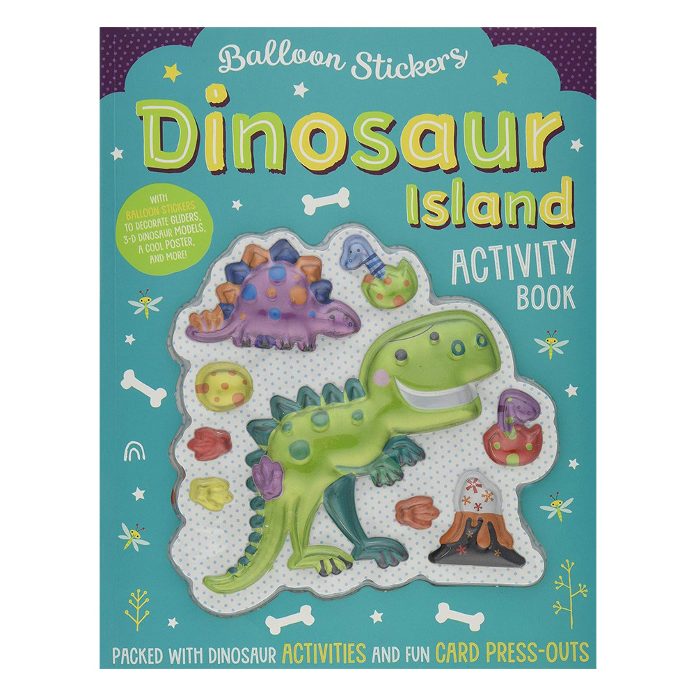 MBI - Balloon Stickers Dinosaur Island Activity Book