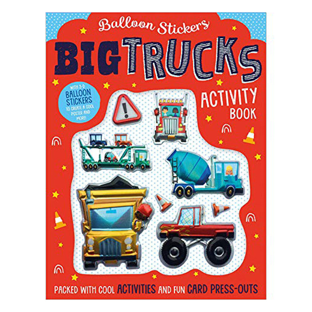 MBI - Balloon Stickers Big Trucks Activity Book