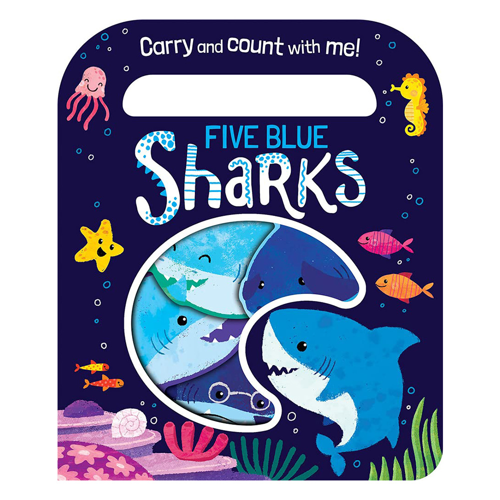 Five Blue Sharks - Carry And Count - Board Book