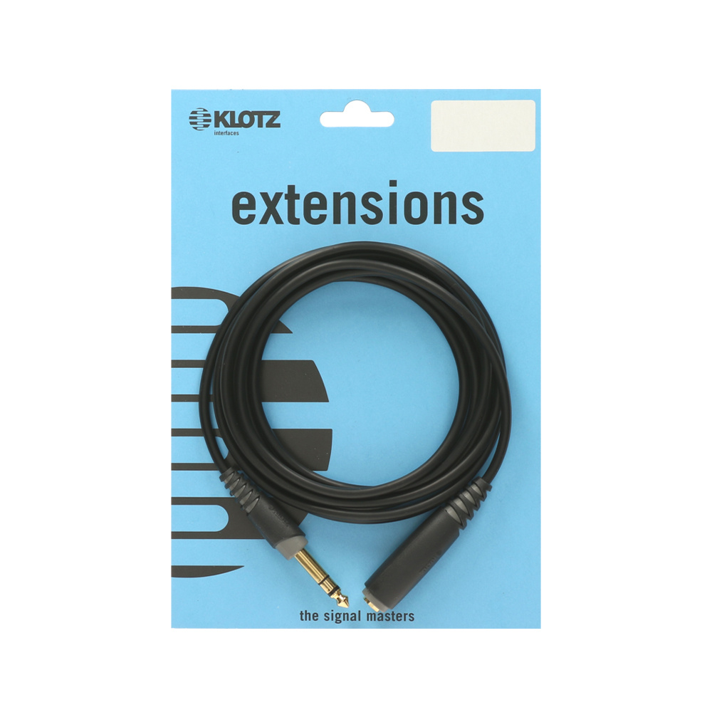 Klotz AS-EX2 Stereo Kulaklık Uzatma Kablosu 3m (6,3mm Jack - 6,3mm Socket)