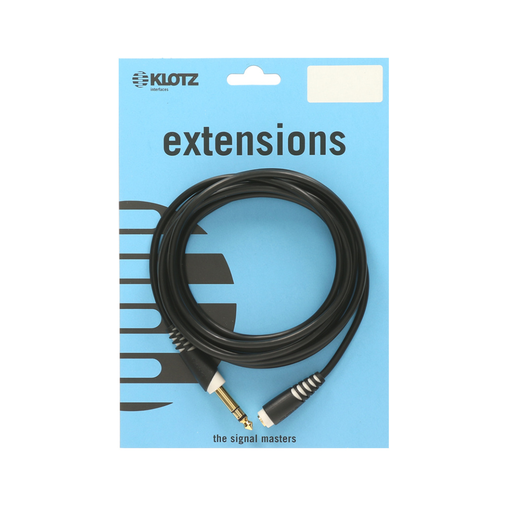 Klotz AS-EX6 Stereo Kulaklık Uzatma Kablosu 3m (6,3mm Jack - 3,5mm Socket)
