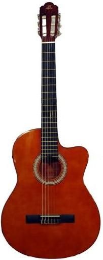 Barcelona LC 3900 CYW Kahverengi Cutaway Klasik Gitar