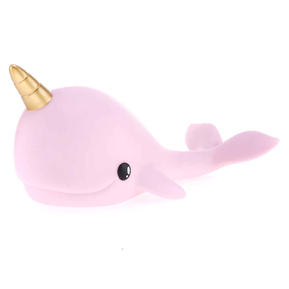 DHINK Narwhal Pembe Gece Lambası