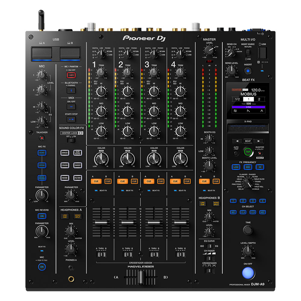 PIONEER DJ by ALPHATHETA DJM-A9 4 Kanal High End Dijital DJ Mikseri