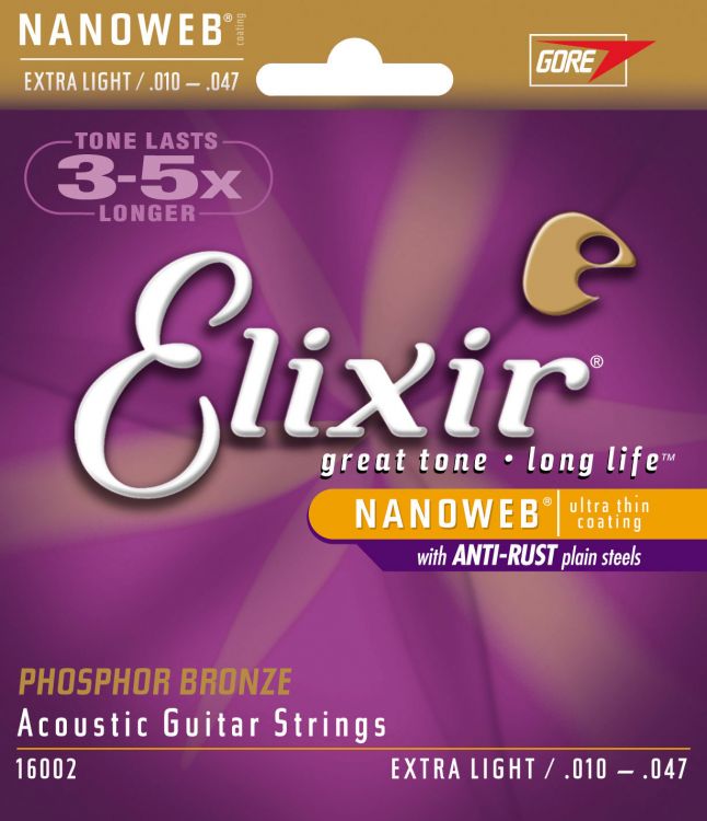 ELIXIR 16002 .10-.047 Fosfor Bronz Akustik Gitar Teli