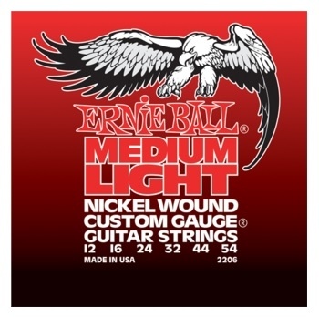 ERNIEBALL P02206 CUSTOM GAUGE NICKEL MEDIUM-LIGHT