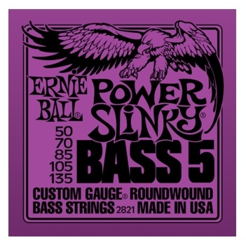 ERNIEBALL P02821 Nickel Wound Bass 5-STR Power Bas Gitar Teli