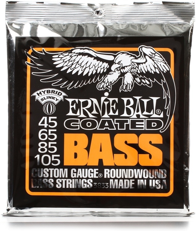ERNIEBALL P03833 COATED BASS HYBRID SLINKY