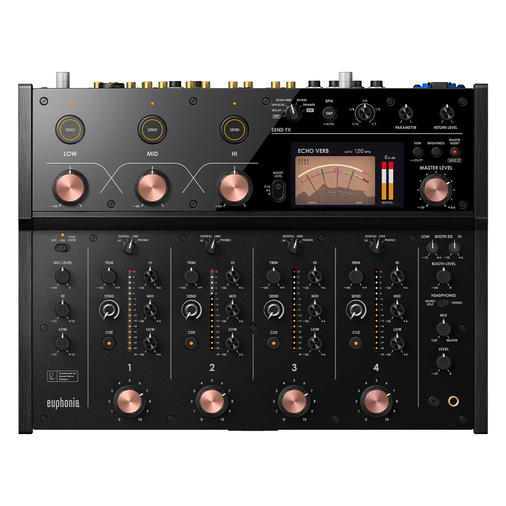 PIONEER DJ by ALPHATHETA Euphonia 4 Kanal Rotary DJ Mikser