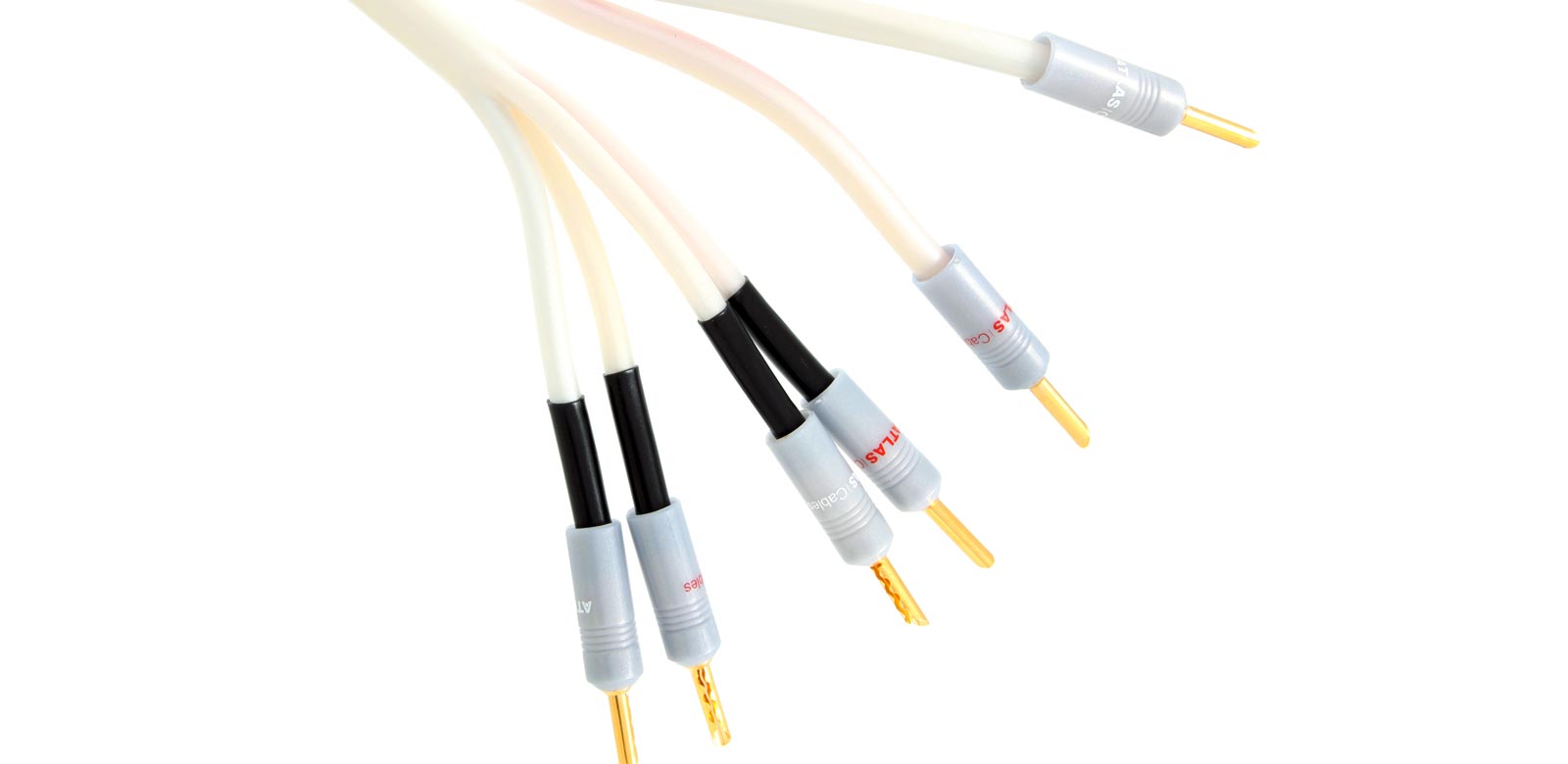 Atlas Cable Equator Bi Wire 2-4 Speaker Cable OFC Spade Plug 2m Hoparlör Kablosu