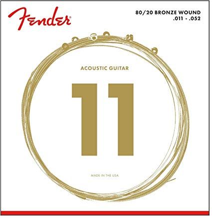 Fender 80/20 Bronze Acoustic Strings Ball End 70CL .011-.050 Gauges String Sets - Akustik Gitar Teli