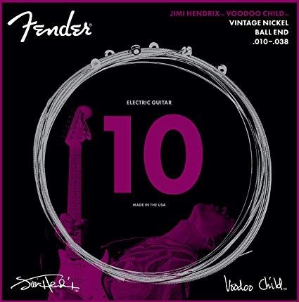 Fender Hendrix Voodoo Child Ball End Nickel 10-38 Elektro Gitar Teli