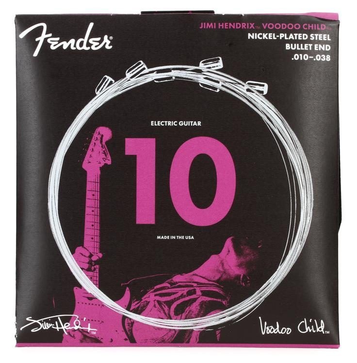 Fender Hendrix Voodoo Child Ball End Nickel Plated Steel 10-38 Elektro Gitar Teli