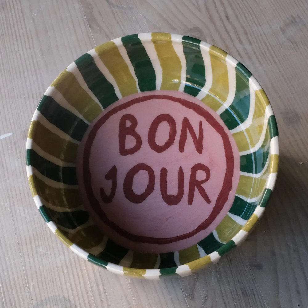 GRİ SERAMİK Yeşil Bon Jour Tabak