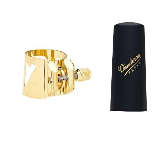 VANDOREN LC06P / Optimum Soprano Saksafon Bilezik (Altın) ve Plastik Ağızlık Kapağı
