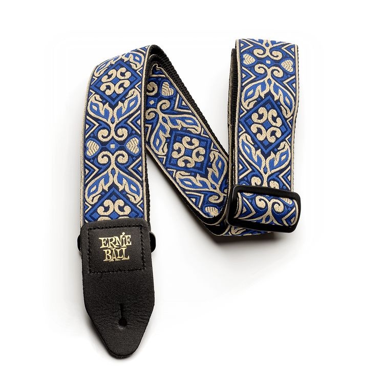 ERNIE BALL P04165 - Tribal Blue Jacquard Strap Gitar Askısı