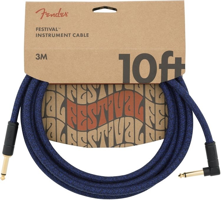 Fender 10' Angled Festival Pure Hemp Enstrüman Kablosu