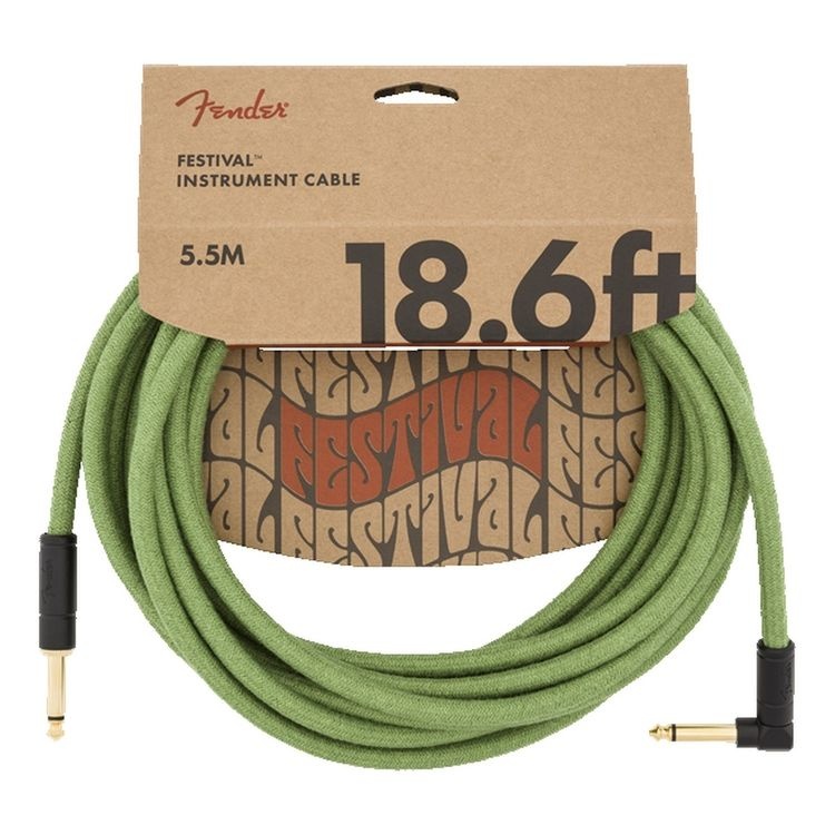 Fender 18.6' Angled Festival Pure Hemp Enstrüman Kablosu