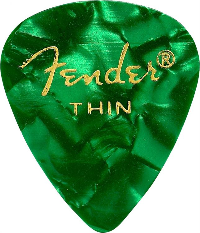 Fender Premium 351 Shape Thin Green Moto Pena (12 Adet)