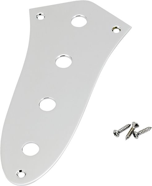 Fender Jazz Bass Control Plate 4-Delik Krom Gitar Yedek Parça