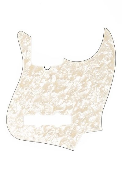 Fender 10 Delik 4-Ply White Pearl Jazz Bass Pickguard