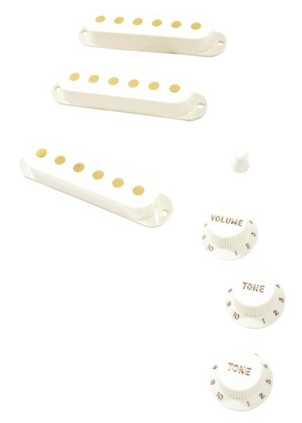 Fender Pure Vintage 60s Stratocaster Vintage White Manyetik Kapağı Aksesuar Kiti
