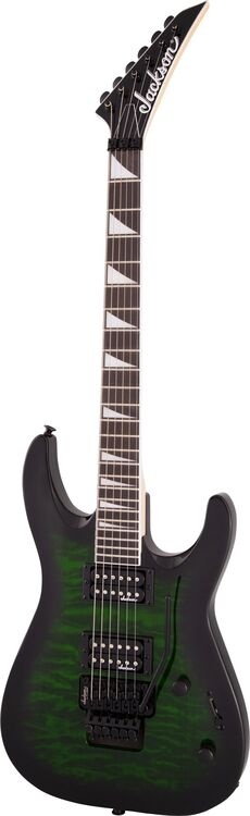 Jackson JS Series Dinky Arch Top JS32Q DKA Amaranth Klavye Transparent Green Burst Elektro Gitar