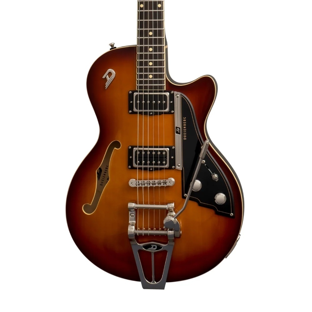 Duesenberg Starplayer TV Semi-Hollow HB P90 Vintage Burst Case