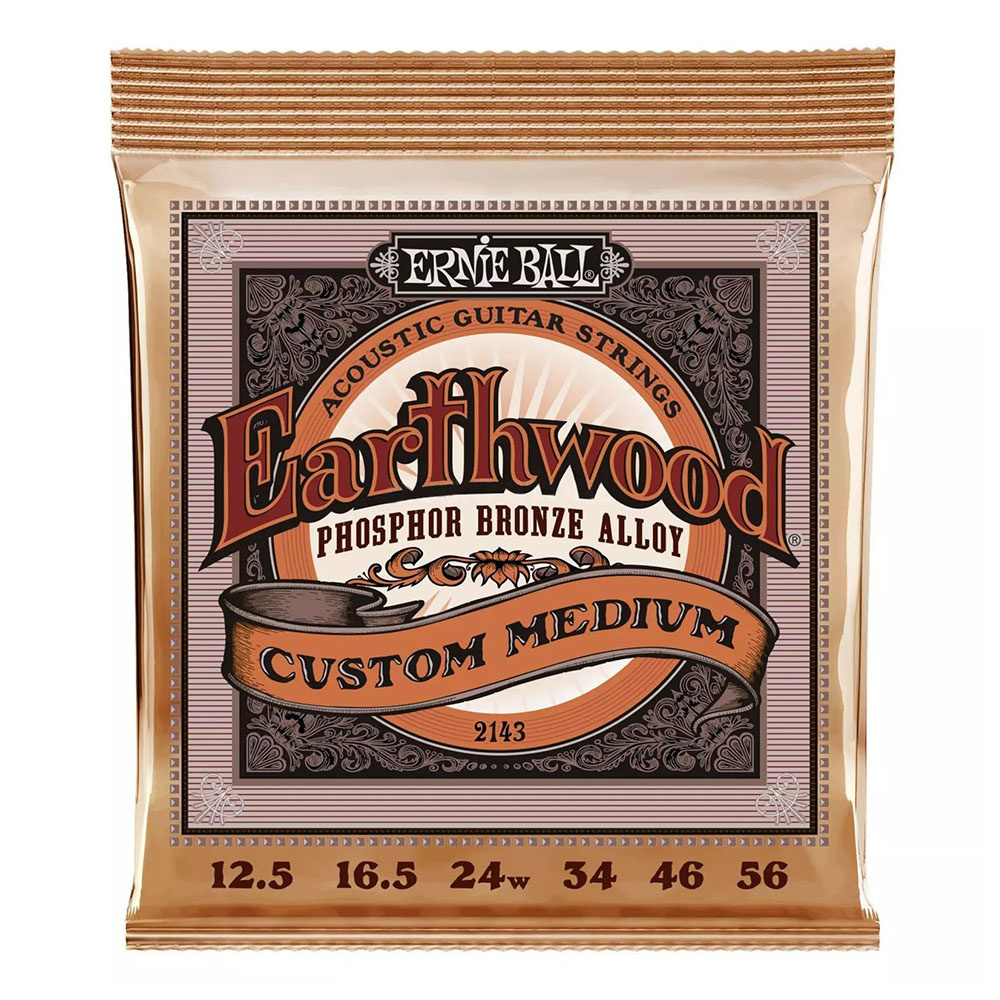 Ernie Ball P02143 Earthwood Custom Med Phosphor Bronz 12,5-56