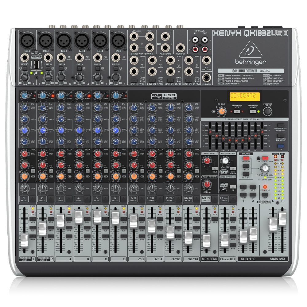 BEHRINGER XENYX QX1832USB Premium XENYX Analog Mixer Fiyatı