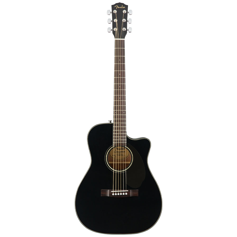 Fender CC 60SCE Concert Ceviz Klavye Siyah Elektro Akustik Gitar