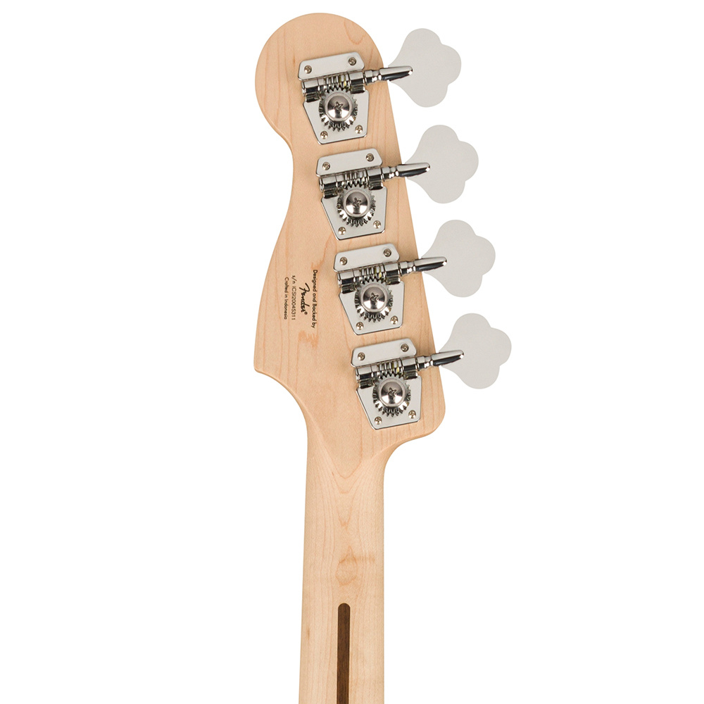 White squier deals jazz bass