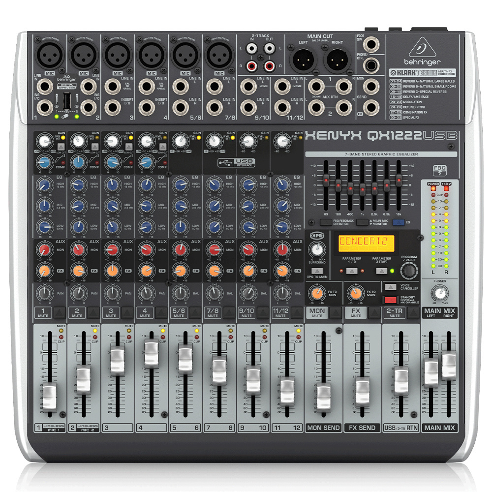 BEHRINGER QX1222USB XENYX Analog Mixer Fiyatı, Özellikleri | ZUHAL