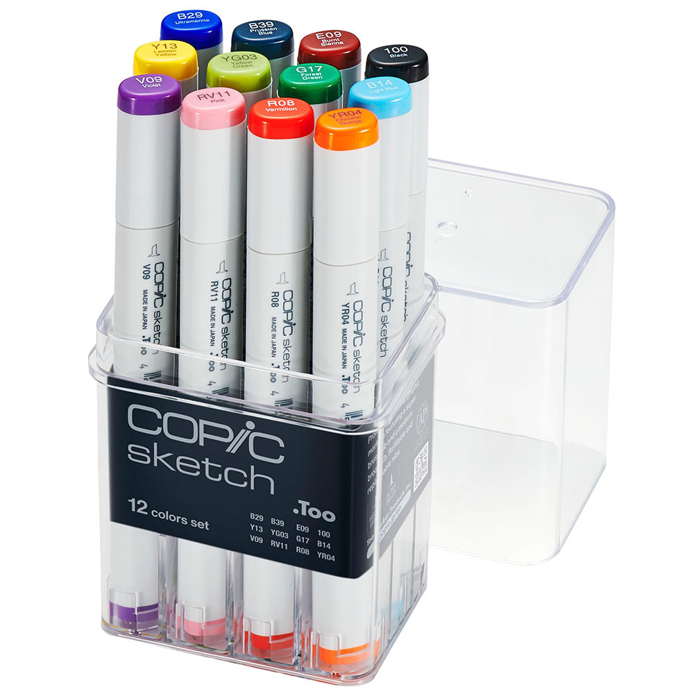 COPIC Sketch 12'li Kalem Seti Basic Fiyatı, Özellikleri | ZUHAL