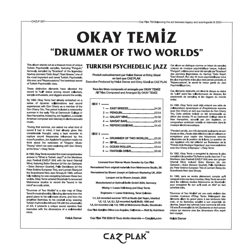 Okay Temiz - Drummer of Two Worlds (Reissue - Avrupa Edisyonu