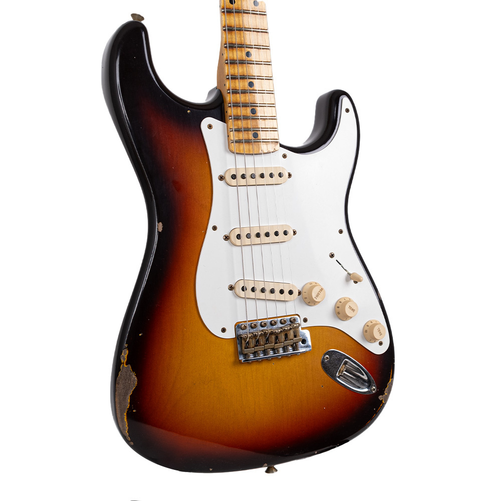 Fender Custom Shop 1958 Stratocaster Relic Akçaağaç Klavye Faded