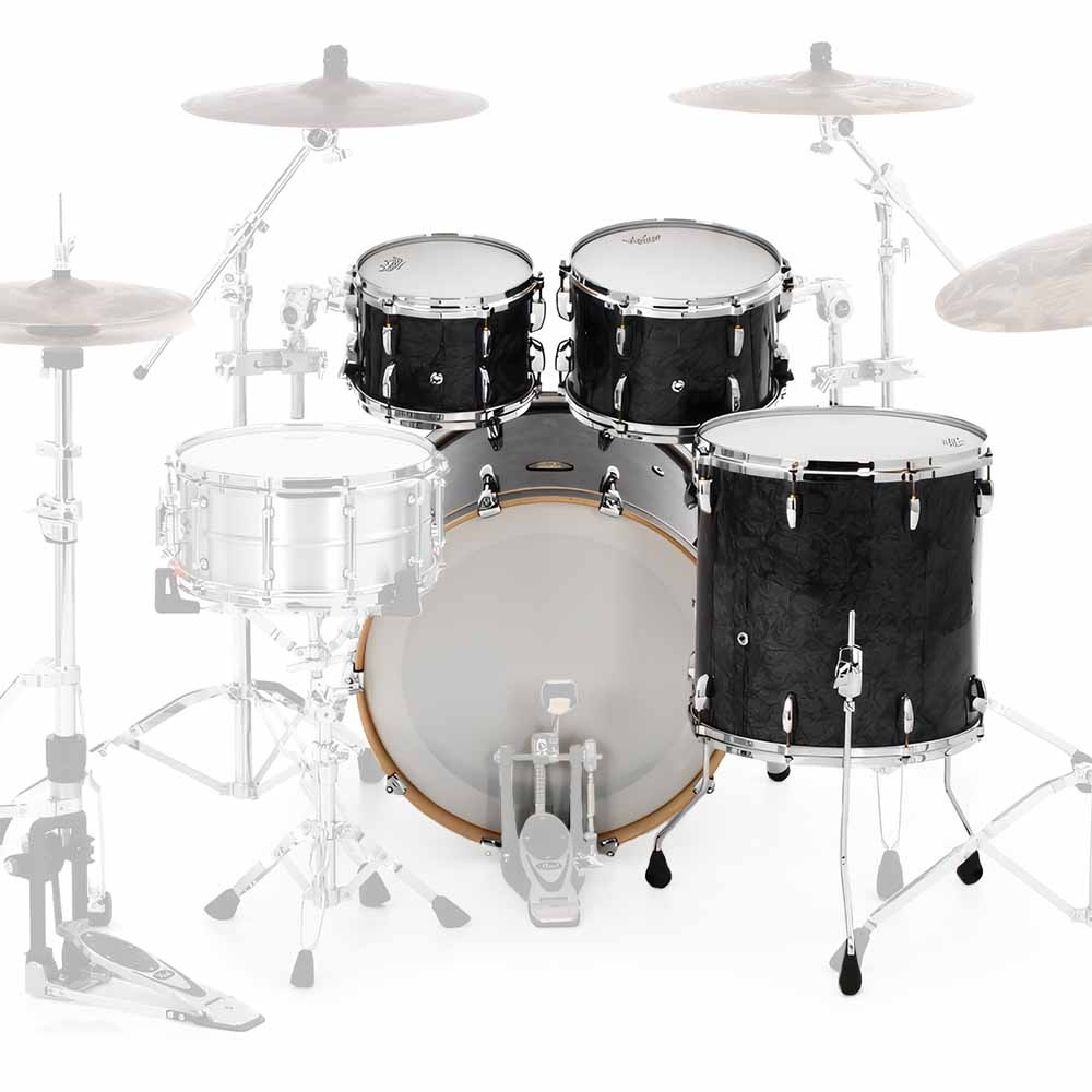 アールクレームUV２つセット PEARL MMG924XSP/C421 Masters Maple Gum Black Diamond 4 Parça (22B