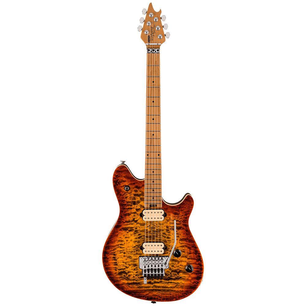 EVH Wolfgang Special QM Baked Akçaağaç Klavye Tiger Eye Glow